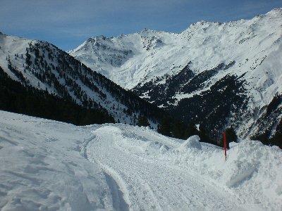 Die Bahn im oberen Abschnitt