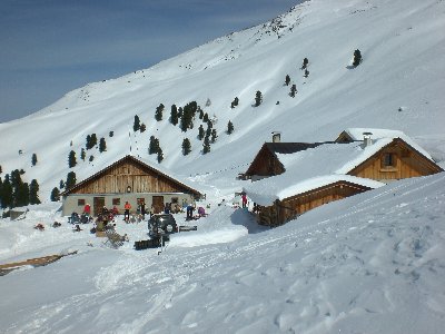 Die Juifenalm - heute gut besucht