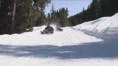 Rodelbahn Nauders - freie Fahrt ohne Spaziergänger