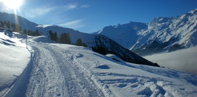 Die Bahn knapp vor der Hütte