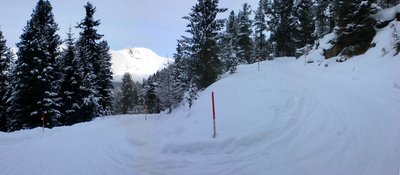 Knapp unterhalb der Jagdhütte