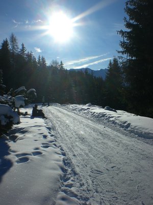 Winteridylle bei der Naviser Alm