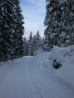 Winteridylle im obersten Bahnabschnitt