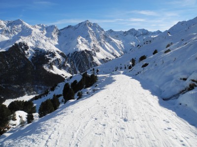 Blick zurück Richtun Villerspitze