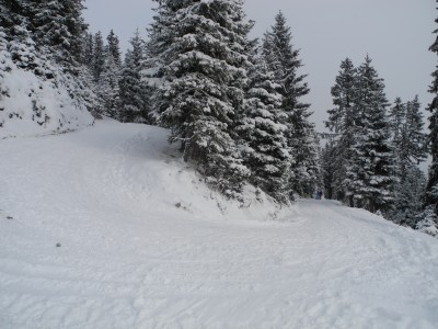 Eine der 180Grad-Kurven der Strecke